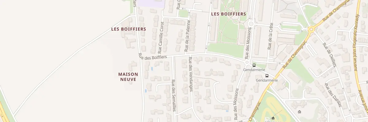 Plan du 2 Rue des Vendanges à Saintes