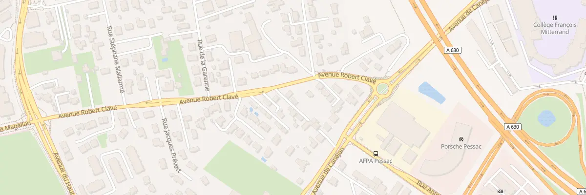Plan du 9 Av Robert Clavé à Pessac