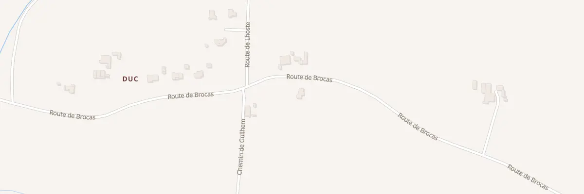 Plan du 1301 Rte de Brocas à Doazit