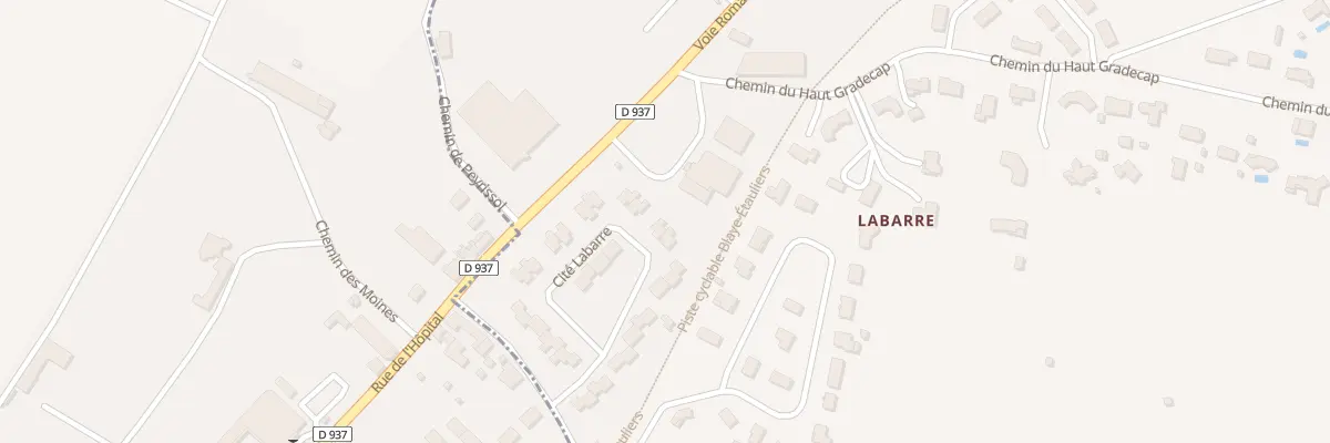 Plan du 16 Cité Labarre à Saint-Martin-Lacaussade