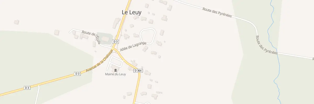 Plan du 221 All de Lagrange au Leuy