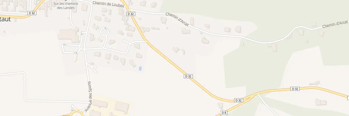 Plan du 431 Rte du Cap de Gascogne à Montaut