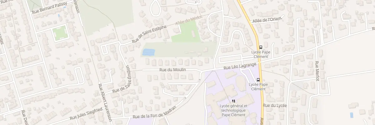 Plan du 8 Rue du Moulin à Pessac