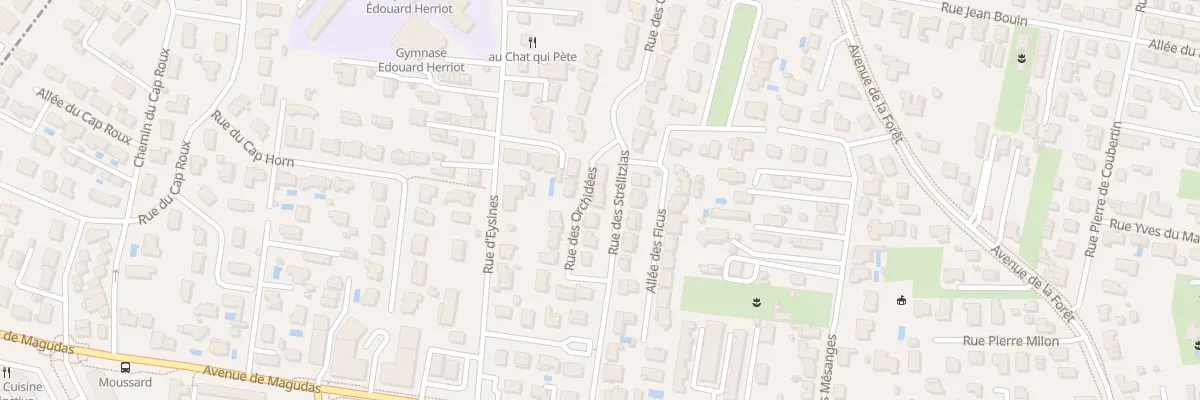 Plan du 20 Rue des Orchidées à Mérignac