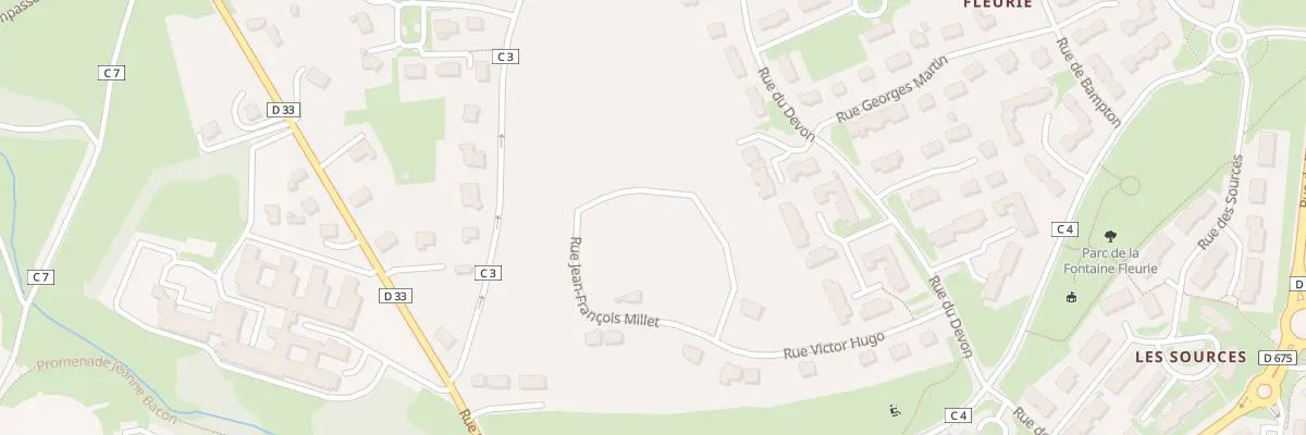 Plan du 15 Rue Jean-François Millet à Villers-Bocage