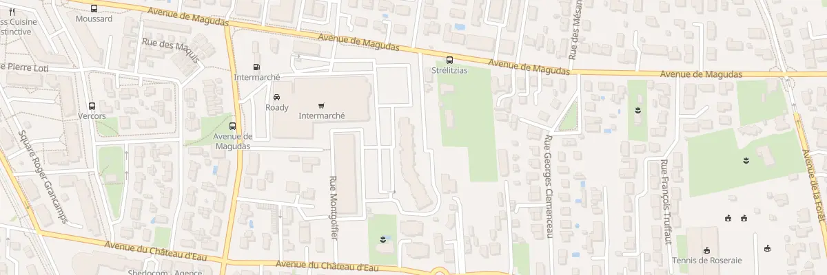 Plan du 70T Av de Magudas à Mérignac