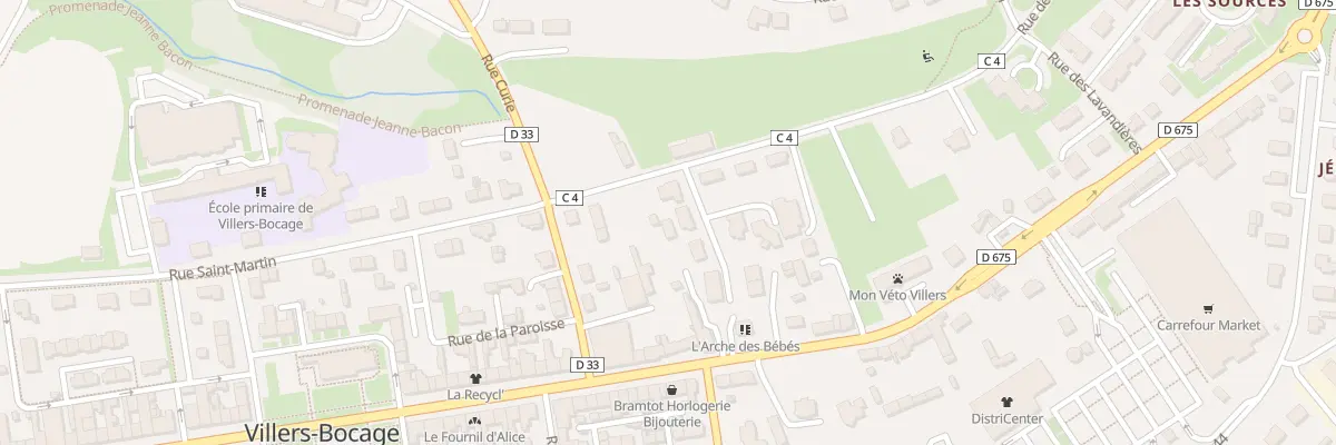 Plan du 8 Rue de la Fontaine Fleurie à Villers-Bocage