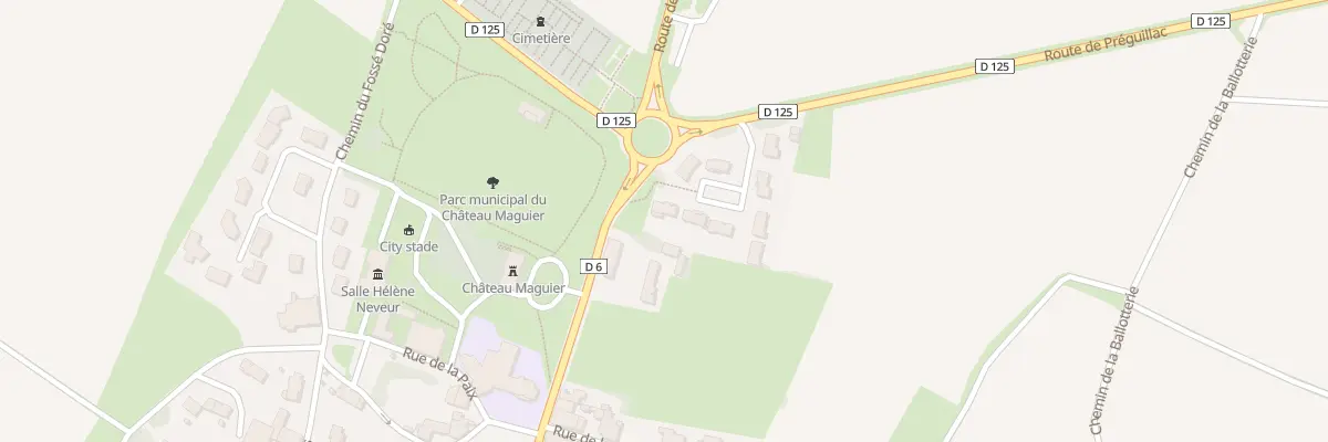 Plan du 6 Pl du Baron Eugene à Thénac