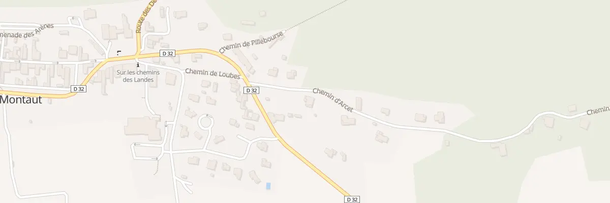 Plan du 213 Rte du Cap de Gascogne à Montaut