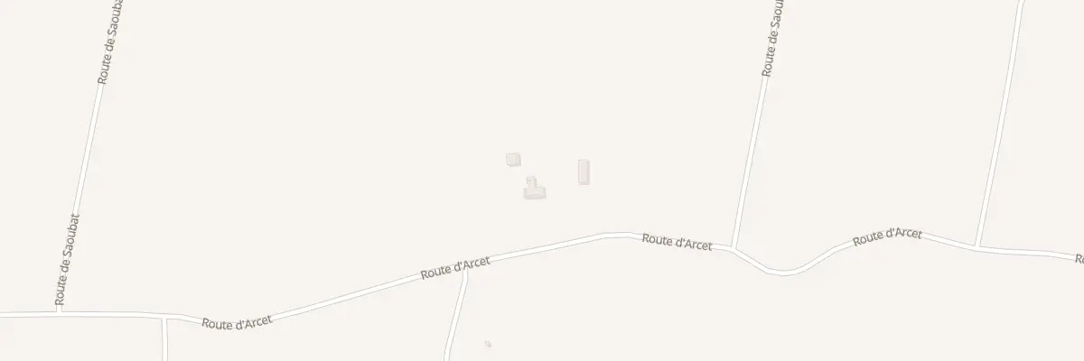 Plan du 377 Rte d’Arcet à Toulouzette