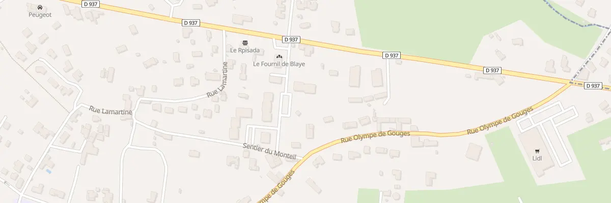 Plan du 18 Che du Monteil à Blaye