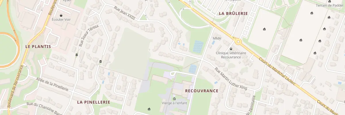 Plan du 7 Rue Jean XXIII à Saintes