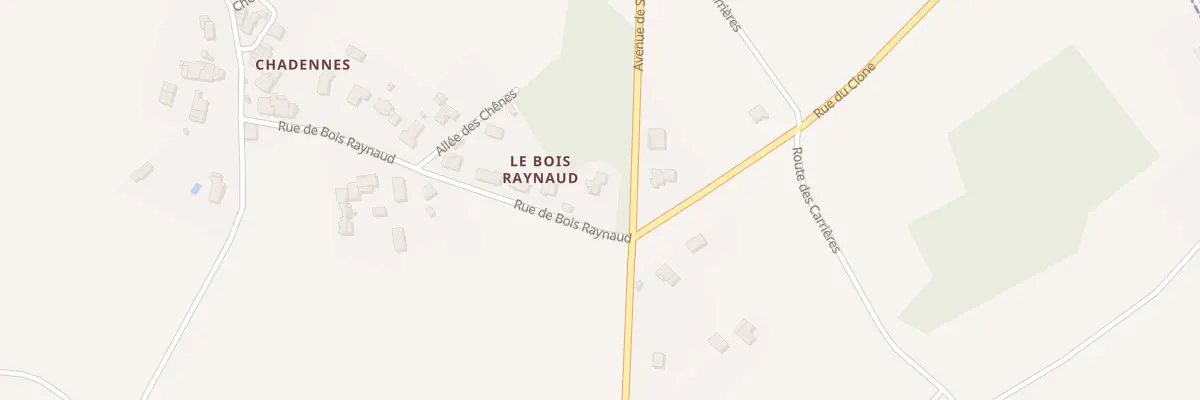 Plan du 2 Rue de Bois Raynaud à Tesson