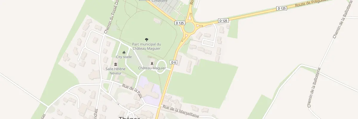 Plan du 3 Rue de la République à Thénac