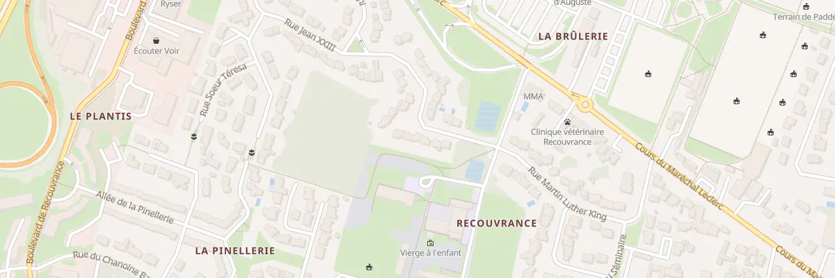 Plan du 9 Rue Jean XXIII à Saintes