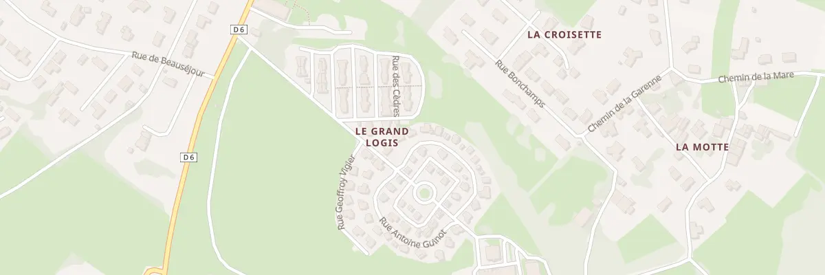 Plan du 6 Rue Louise Monge à Thénac
