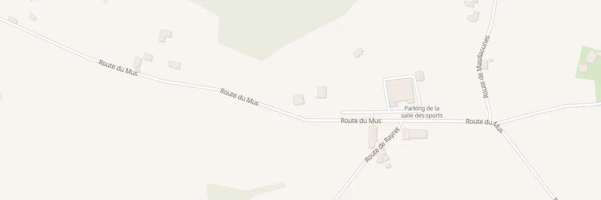 Plan du 855 Rte du Mus à Doazit
