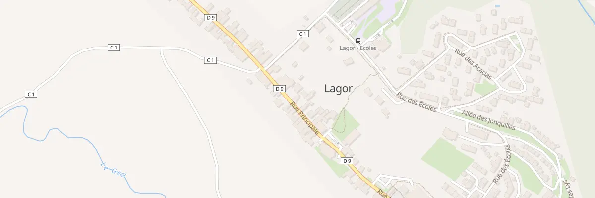 Plan du 100 Rue Principale à Lagor