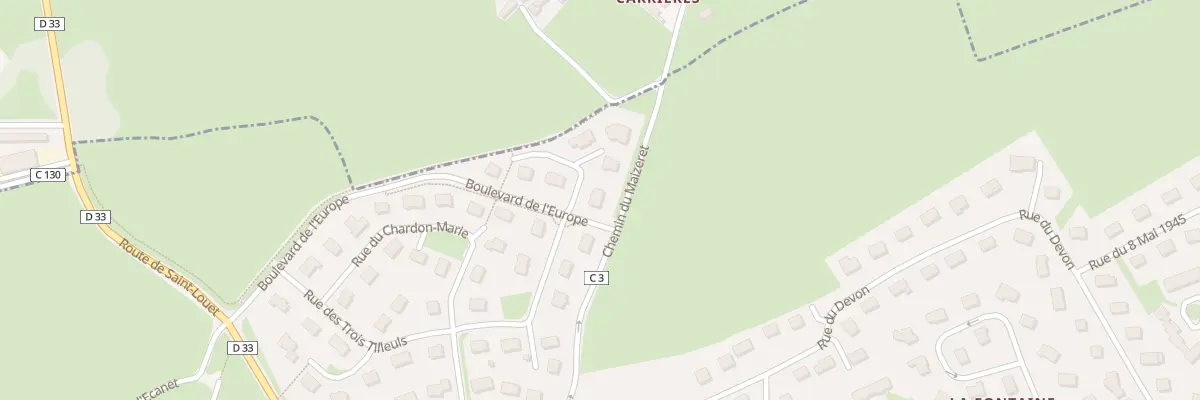 Plan du 2 Sq de la Pierre Bleue à Villers-Bocage