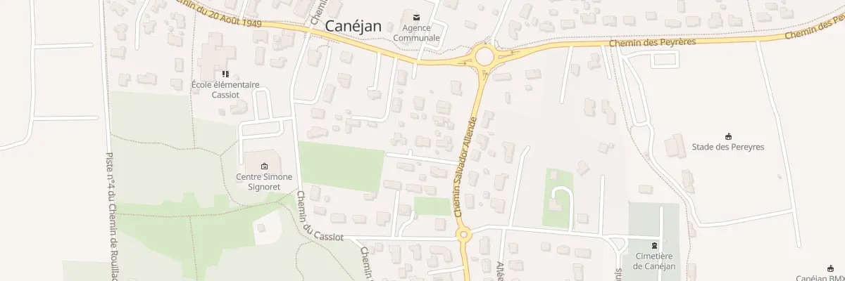 Plan du 4 All du Moulin à Canéjan