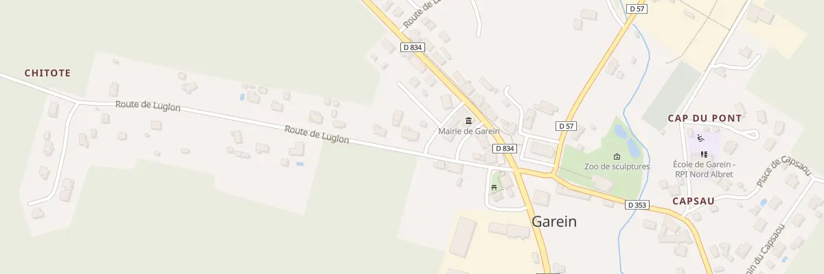 Plan du 122 Rte de Luglon à Garein