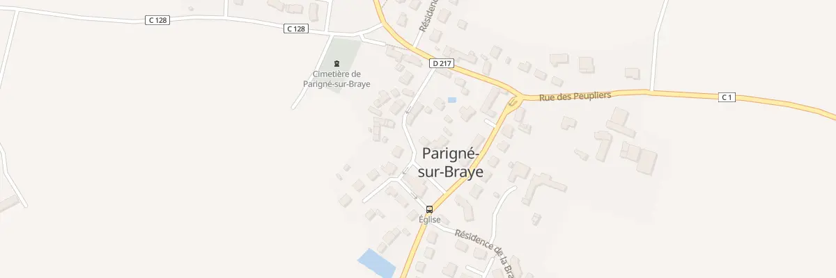 Plan du 2 Rue des Cedres à Parigné-sur-Braye