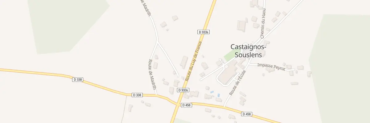 Plan du 111 Rte du Luy-de-france à Castaignos-Souslens