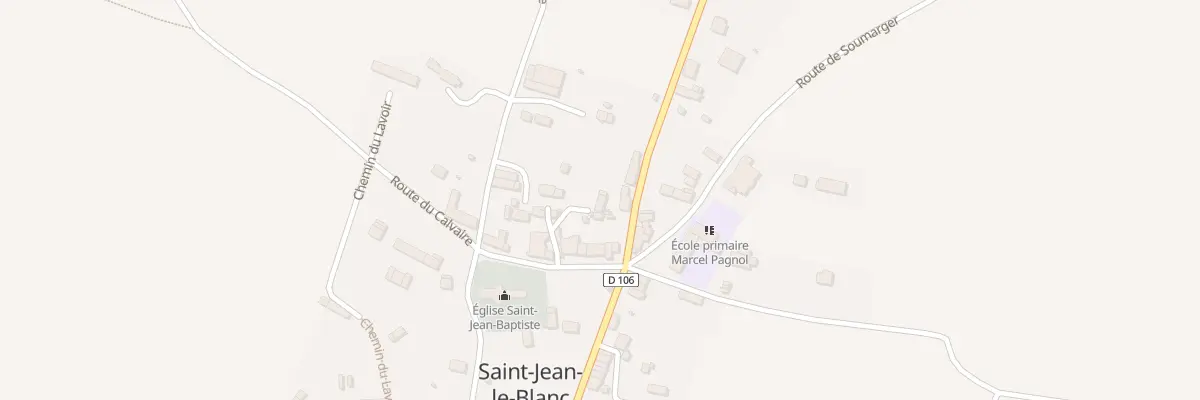 Plan du 5018 Le Bourg - St Jean Blanc à Terres de Druance