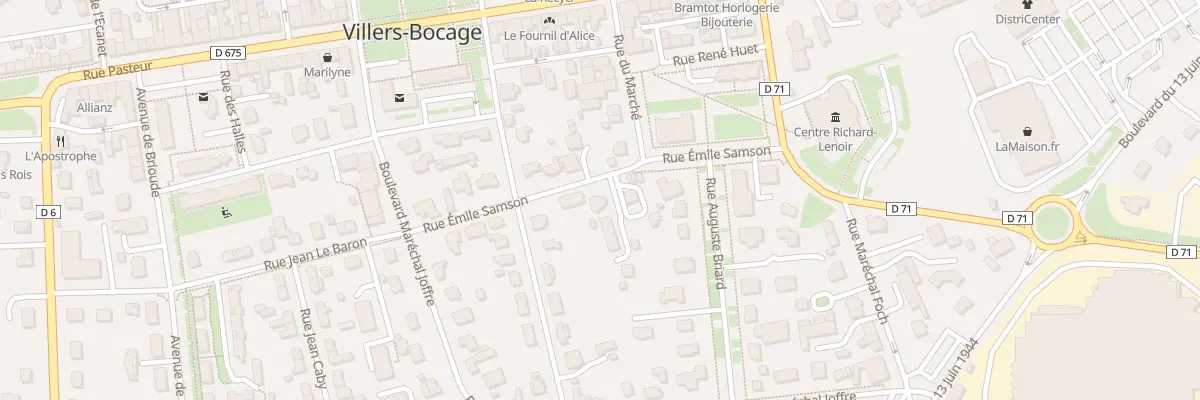 Plan du 12 Rue Émile Samson à Villers-Bocage