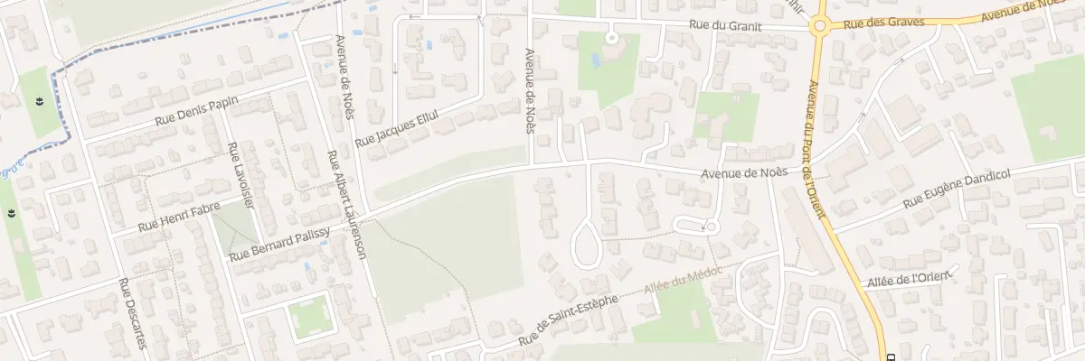 Plan du 2 All du Bois de Bernis à Pessac