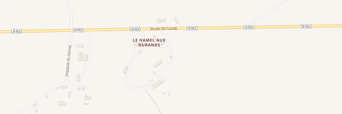 Plan du 4 Che Hamel aux Durands - Vassy à Valdallière