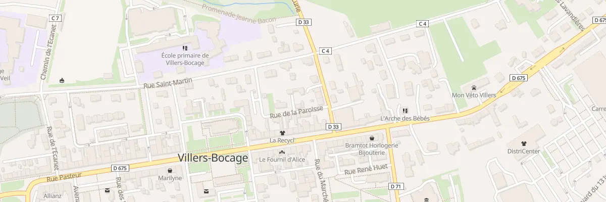 Plan du 5 Rue Pierre Curie à Villers-Bocage