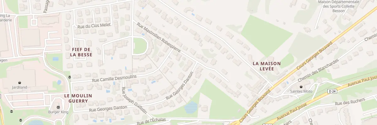 Plan du 2 Rue Georges Jacques Danton à Saintes
