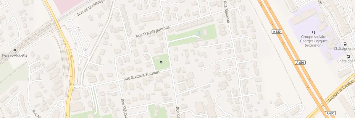 Plan du 28 Rue de la Garenne à Pessac