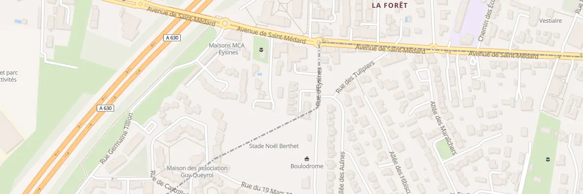 Plan du 40 Rue d’Eysines à Eysines