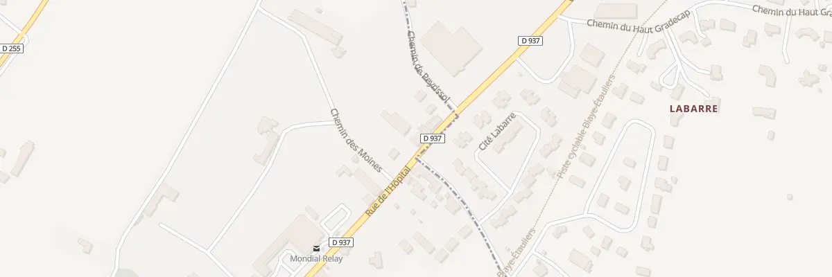 Plan du 131 Rue de l’Hôpital à Blaye