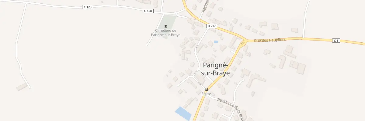 Plan du 3 Rue des Cedres à Parigné-sur-Braye