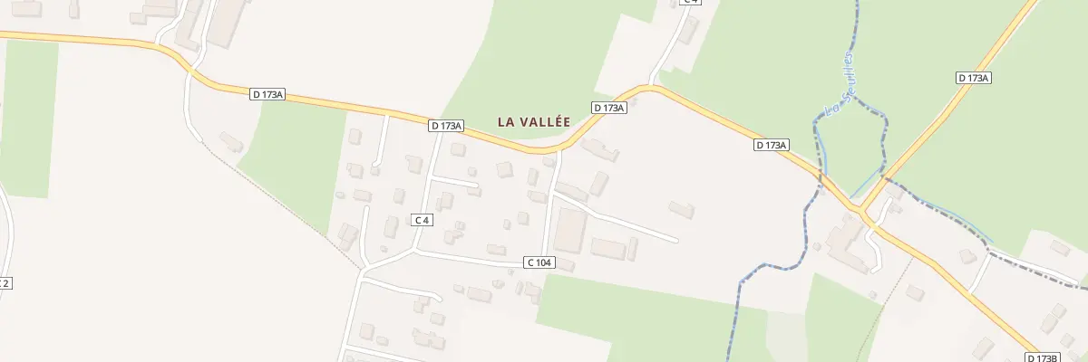 Plan du 24 Rue de la Vallee - Sermentot à Aurseulles