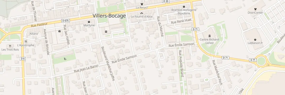 Plan du 9 Rue Émile Samson à Villers-Bocage