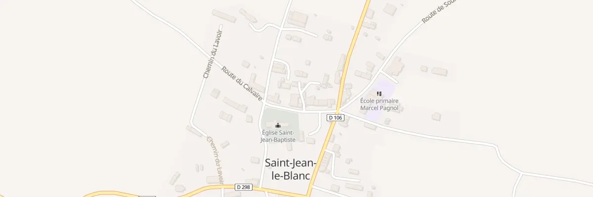 Plan du 5022 Le Bourg - St Jean Blanc à Terres de Druance