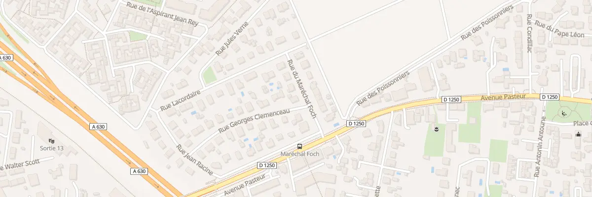 Plan du 2 Rue Georges Clémenceau à Pessac