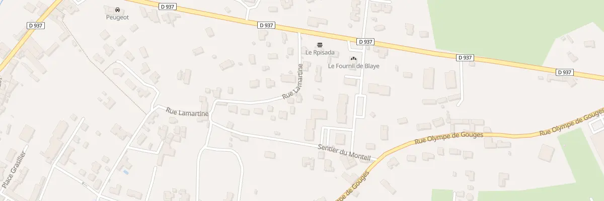 Plan du 16 Che du Monteil à Blaye