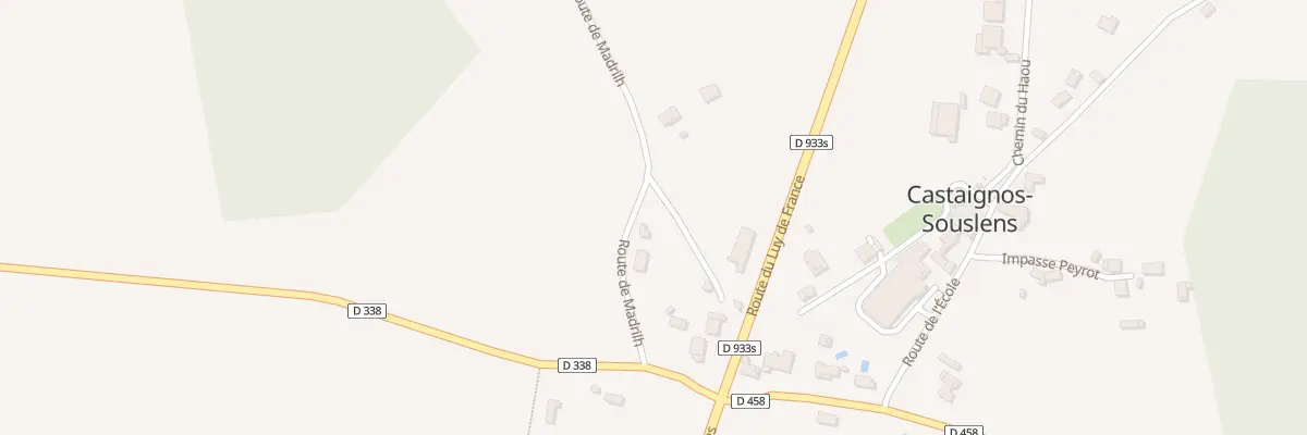 Plan du 132 Rte de Madrilh à Castaignos-Souslens