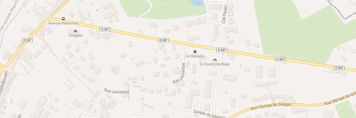 Plan du 41 Rue Lamartine à Blaye