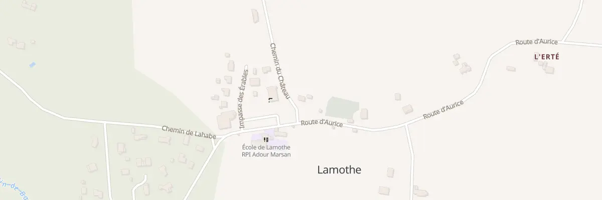 Plan du 39 Rte d’Aurice à Lamothe