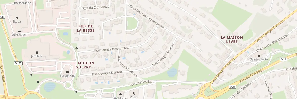 Plan du 7 Rue Camille Desmoulins à Saintes