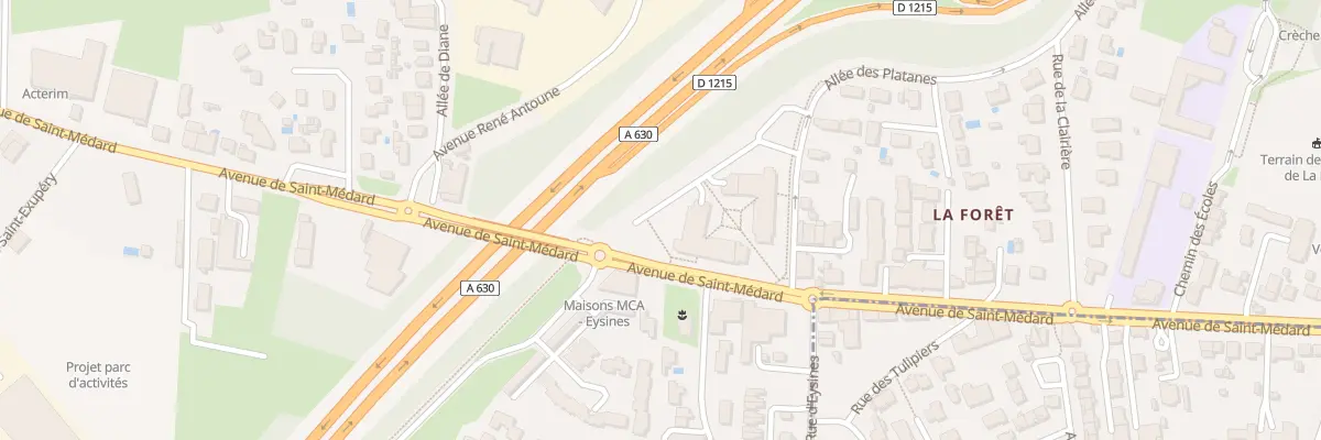 Plan du 181 Av de Saint-Medard à Eysines