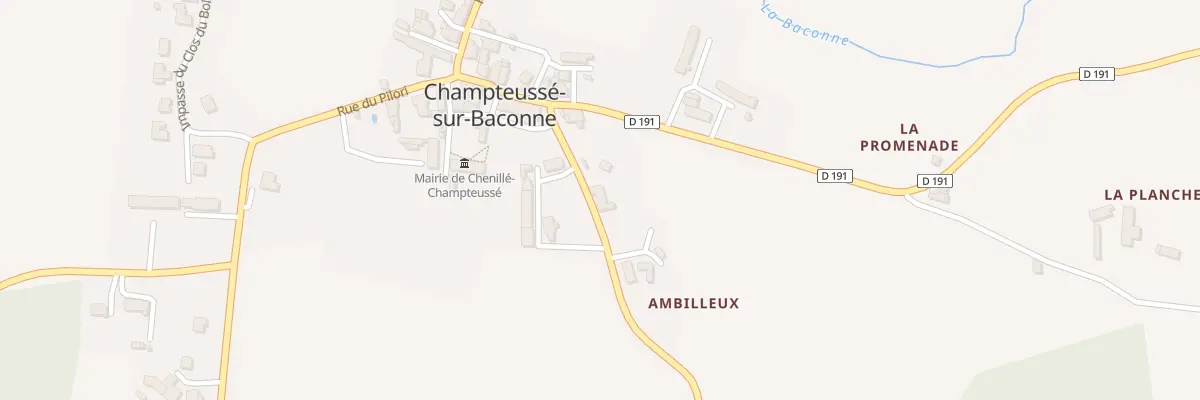 Plan du 3 Rue du Jeu de Paume à Chenillé-Champteussé