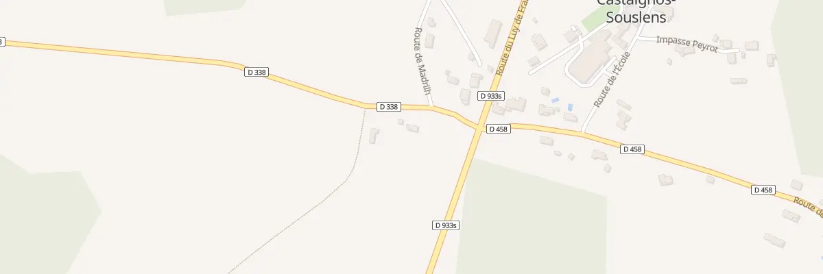 Plan du 61 Rte de la Lande à Castaignos-Souslens