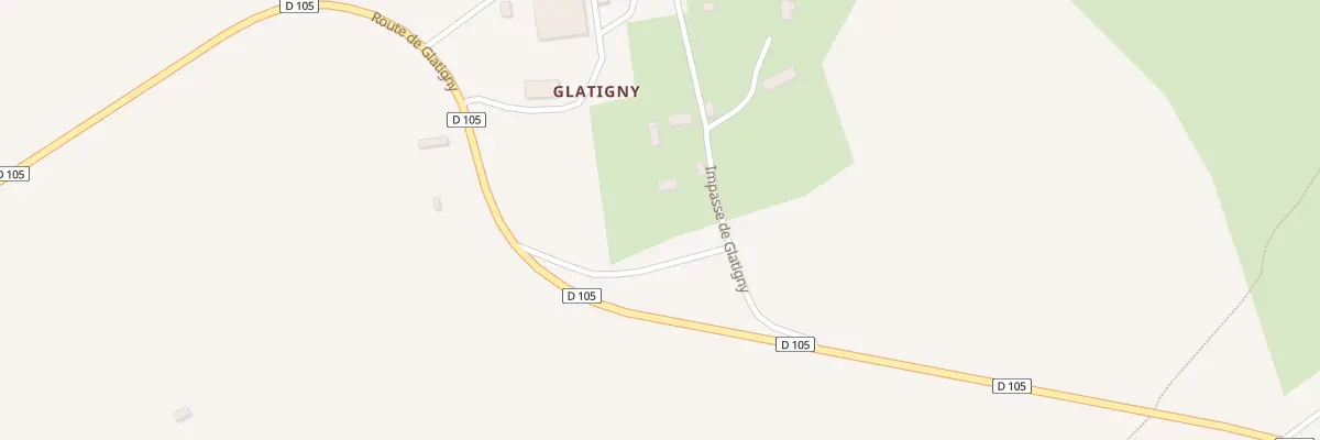 Plan du 1 Imp Glatigny - Lassy à Terres de Druance